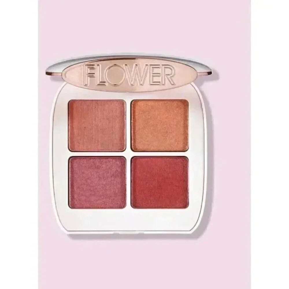 Flower Beauty By Drew Barrymore Petal Play Shadow Quad Berry-More (New)